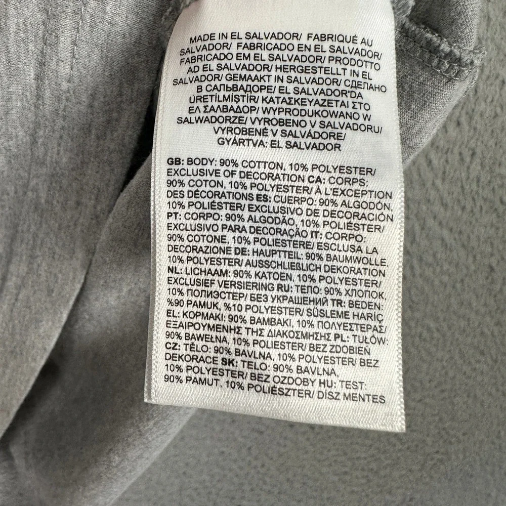 The North Face T Shirt Mens M Box Logo Camo Grey Graphic Tee Short Sleeve EUC